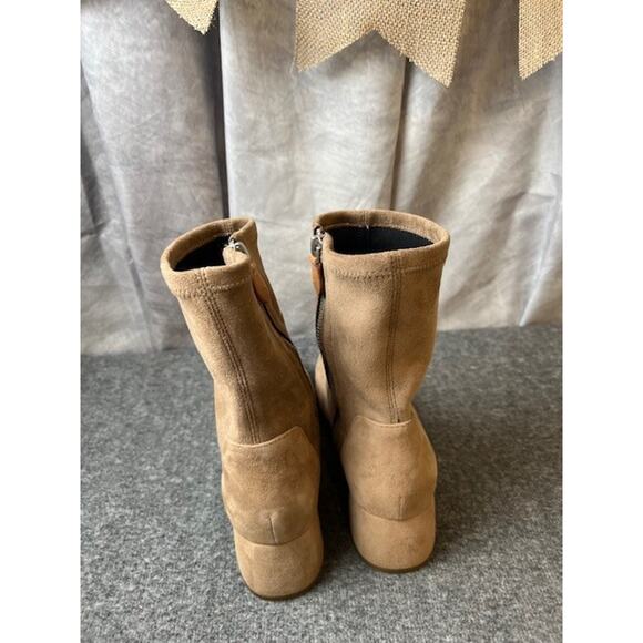 Gentle Souls by Kenneth Cole- Emily Suede Side Zip Boot Size US 7.5 - Picture 3 of 9